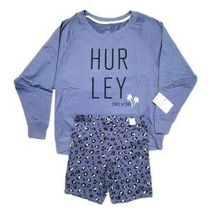 Hurley Sweatshirt & Shorts Set